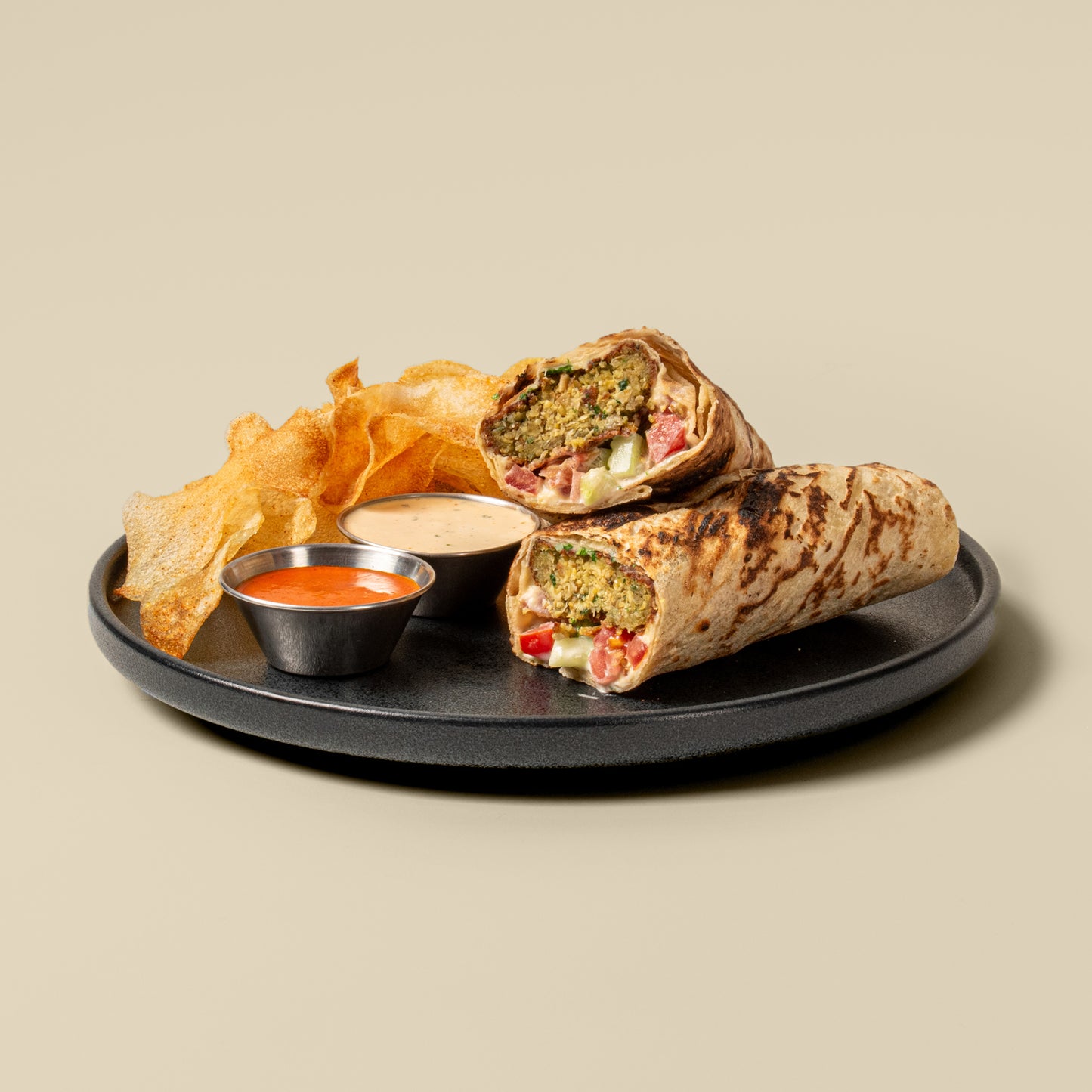 Shawarma de Falafel en lavash