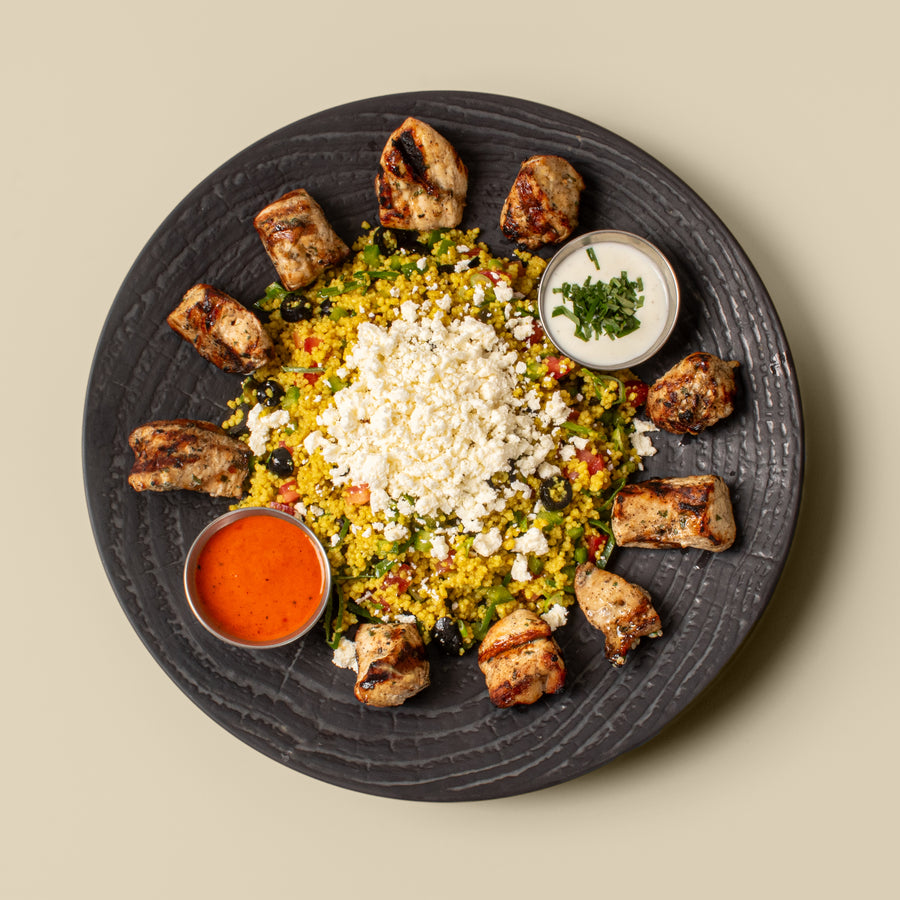 Pollo Kebab con Couscous