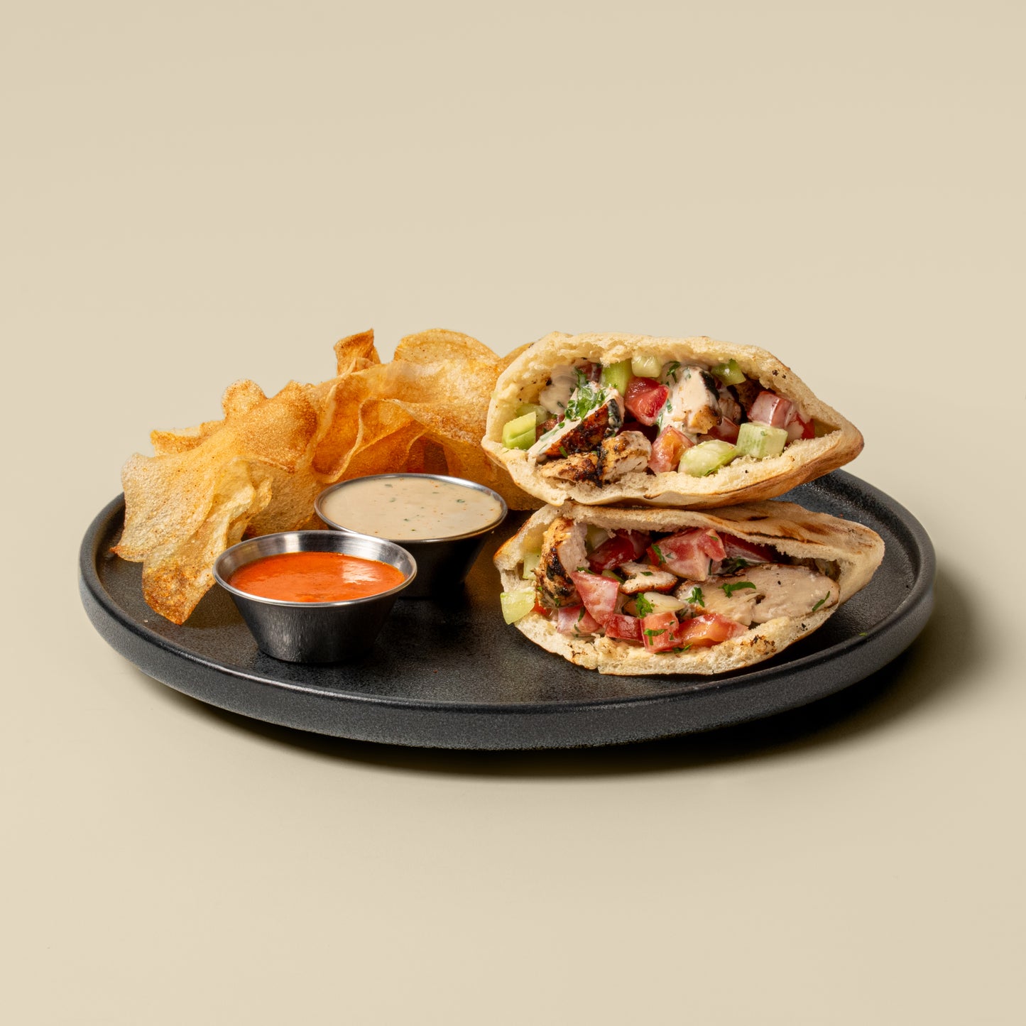 Shawarma de Pollo Kebab en Pan Pita